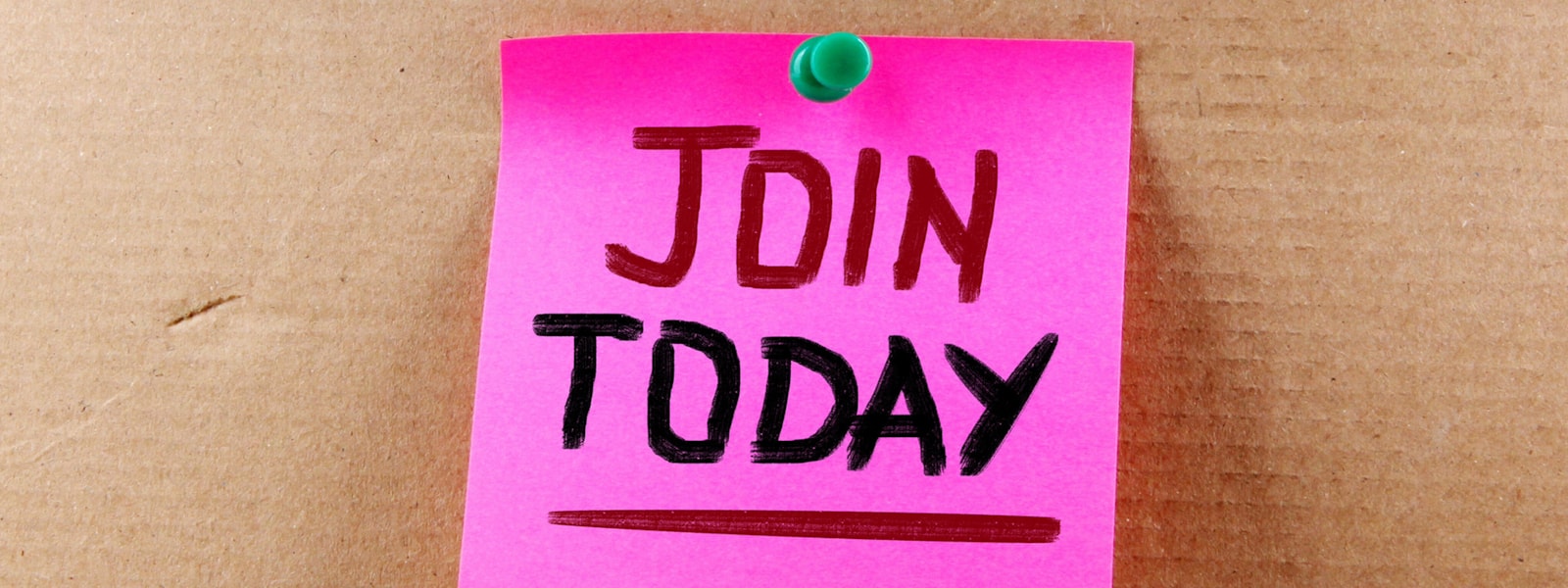 join today written on a post-it note
