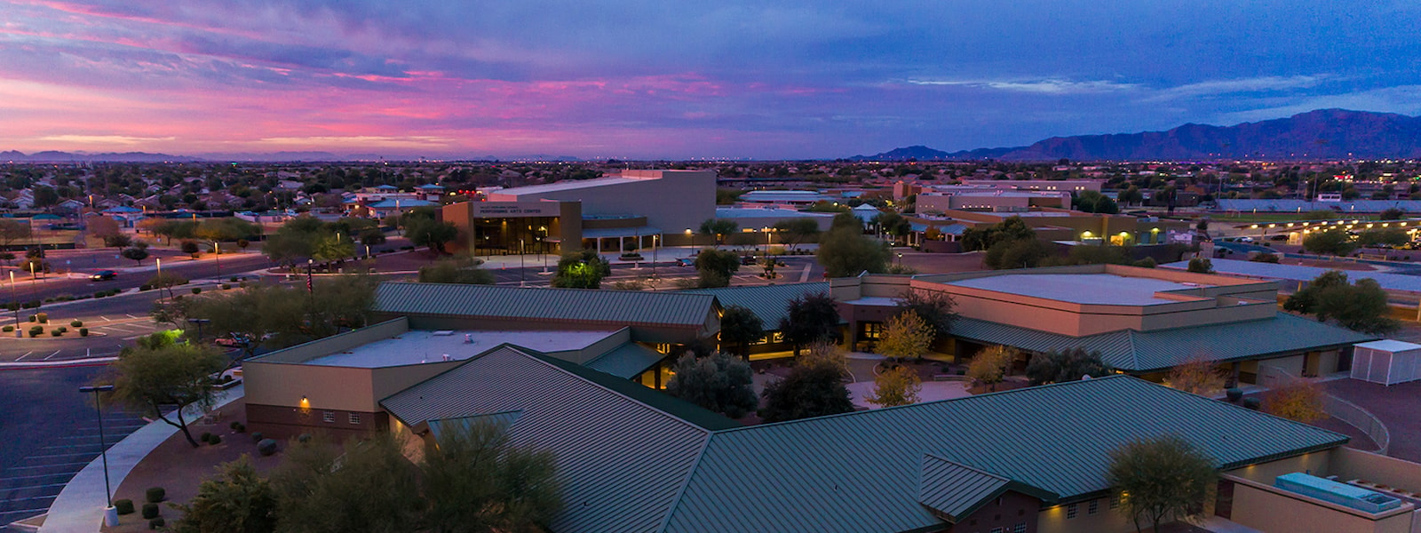 aerial view of district office