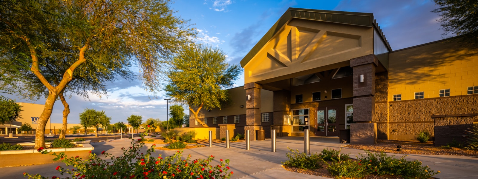view of the front of the Dysart District Office Building