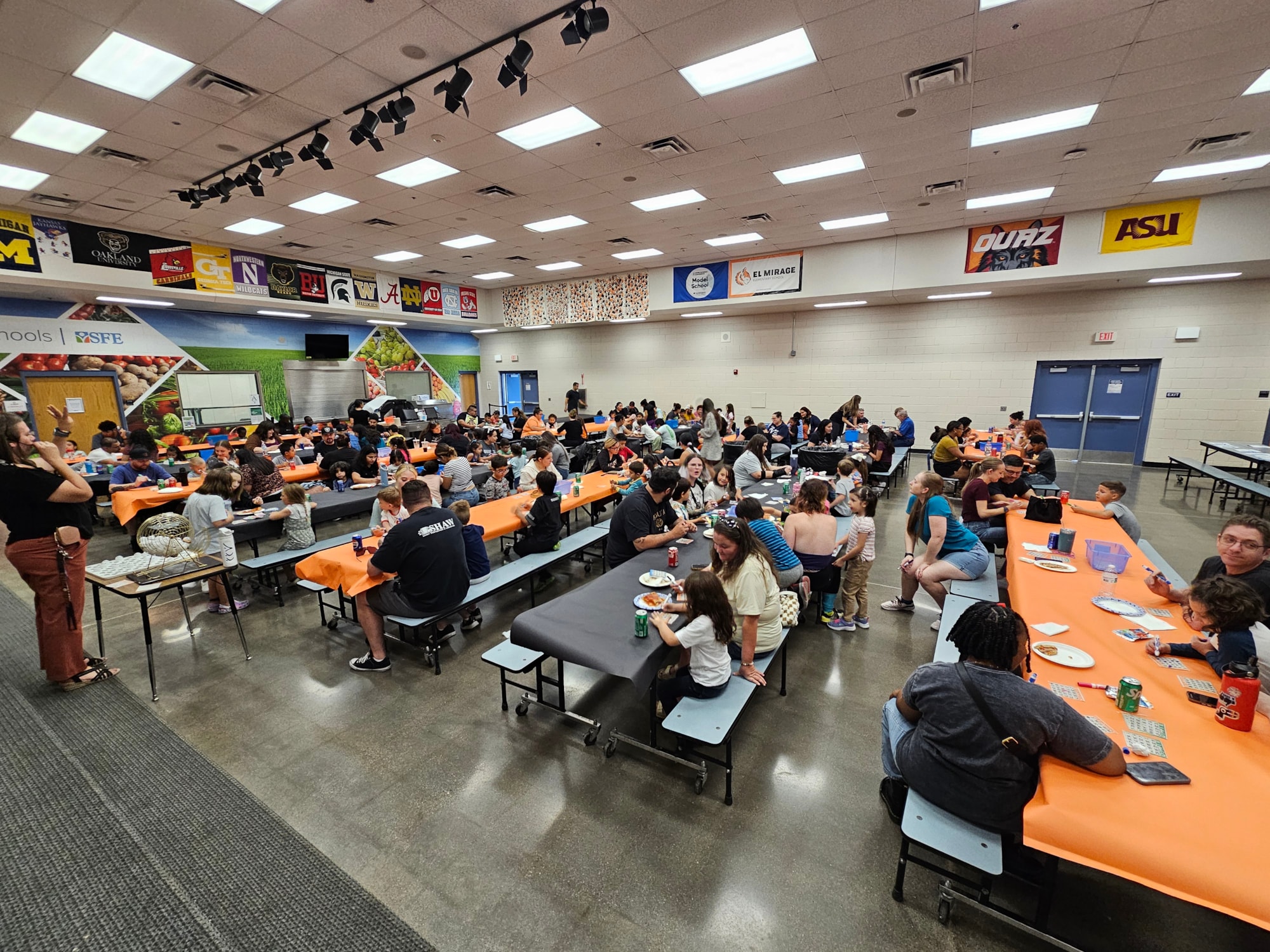 Families at Bingo Night