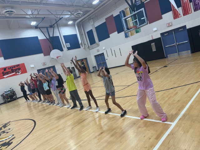 Tiger Volleyball Club stretching