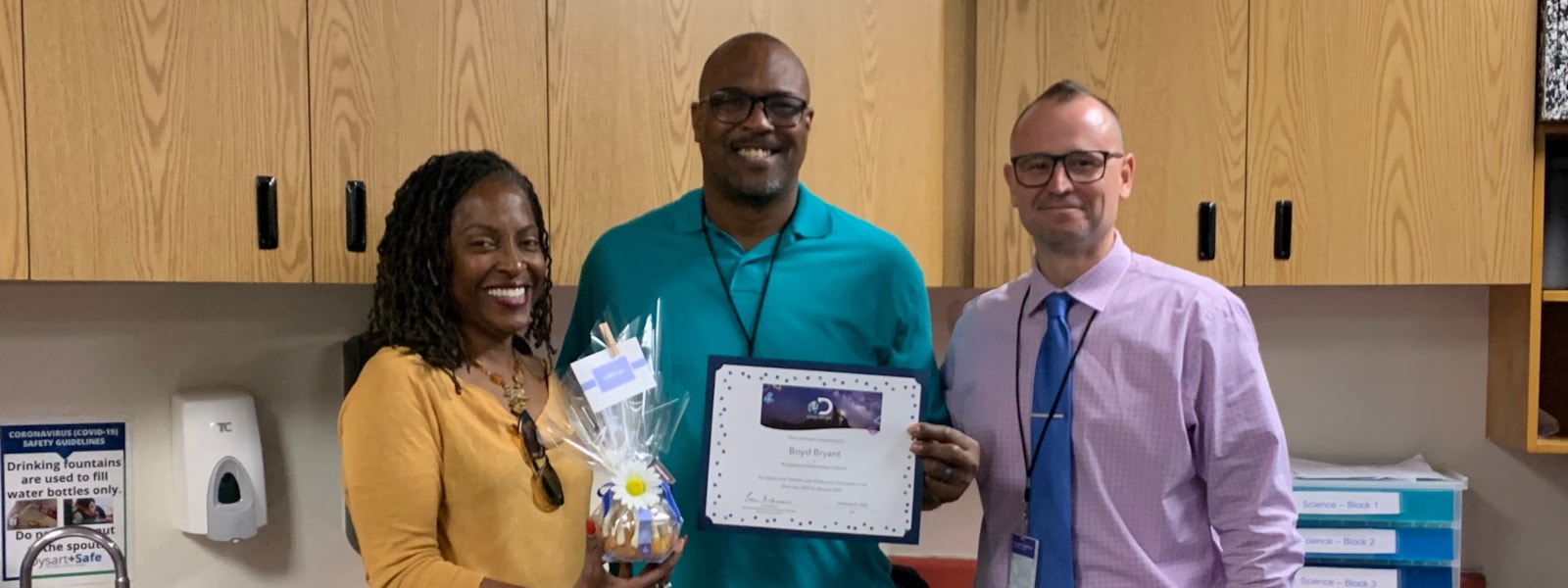 teacher presented award