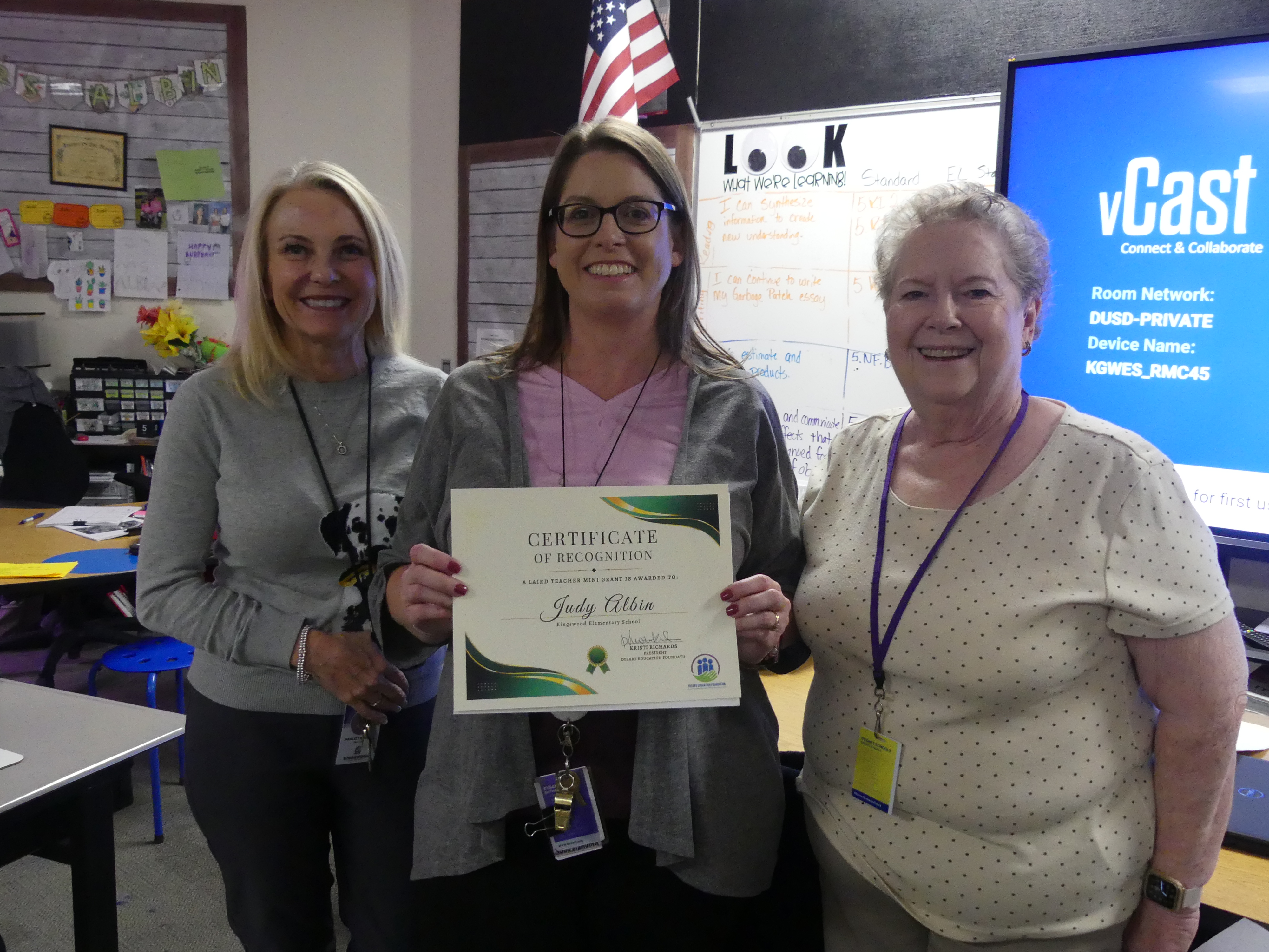 Dysart Education Foundation Laird Teacher MiniGrant Winner!