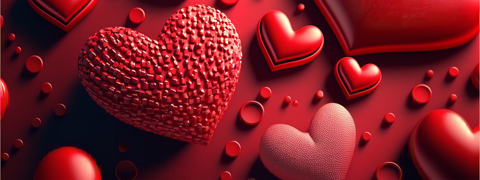 red hearts