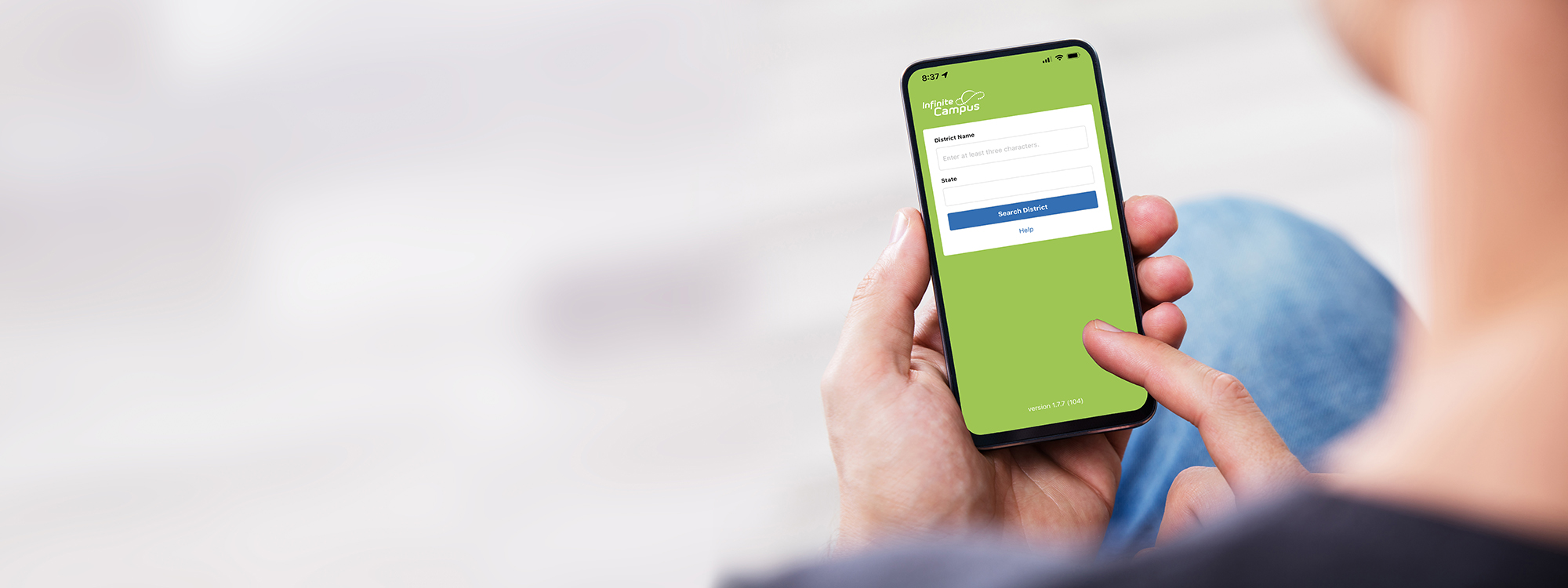 person holding phone