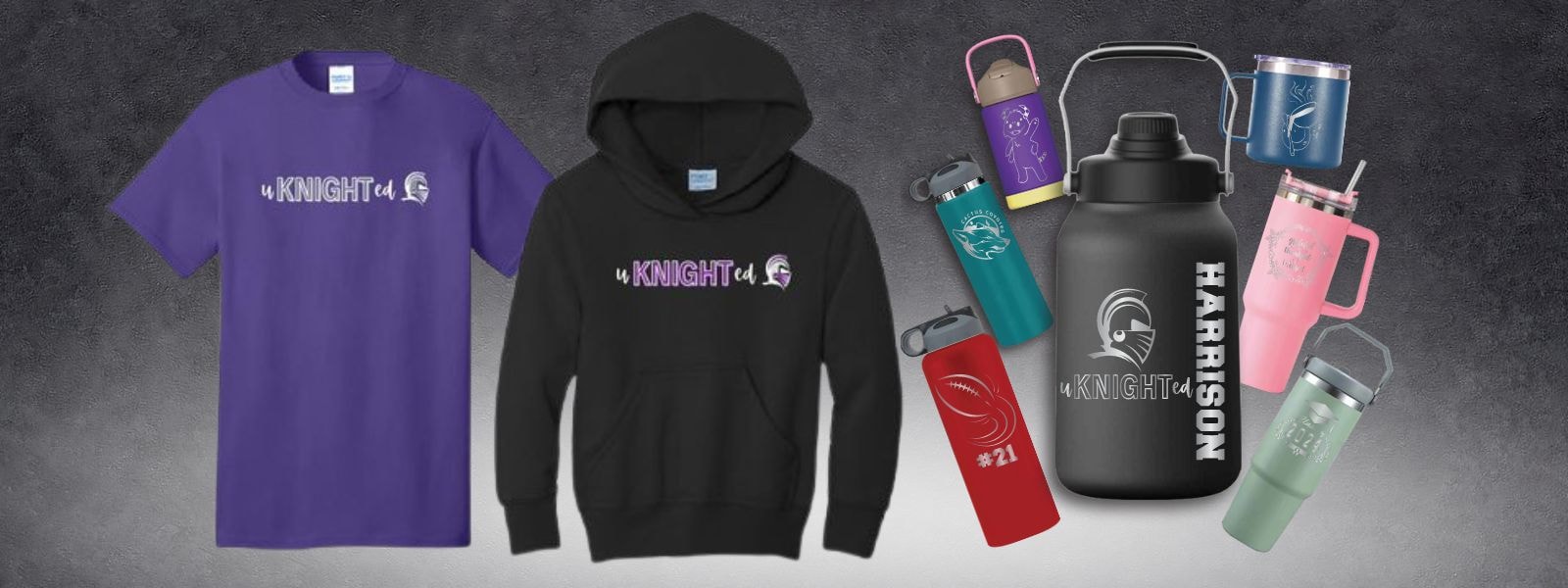 shirts and bottles