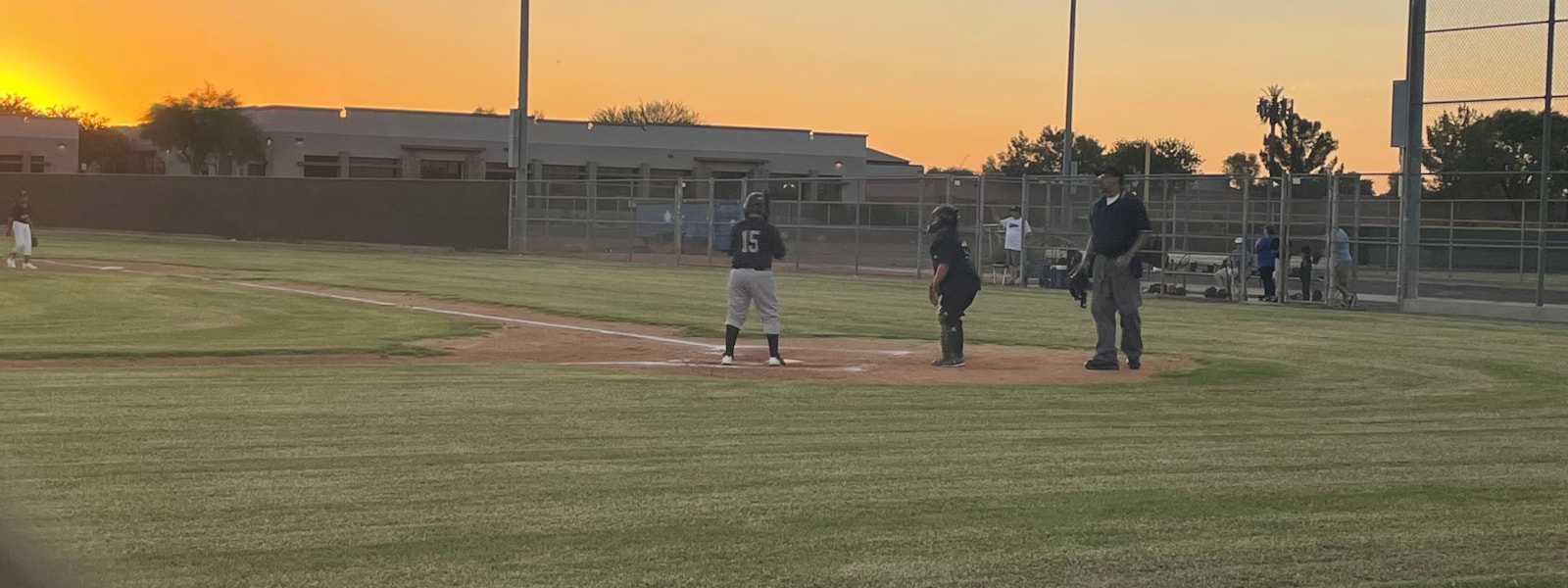 players on a baseball field
