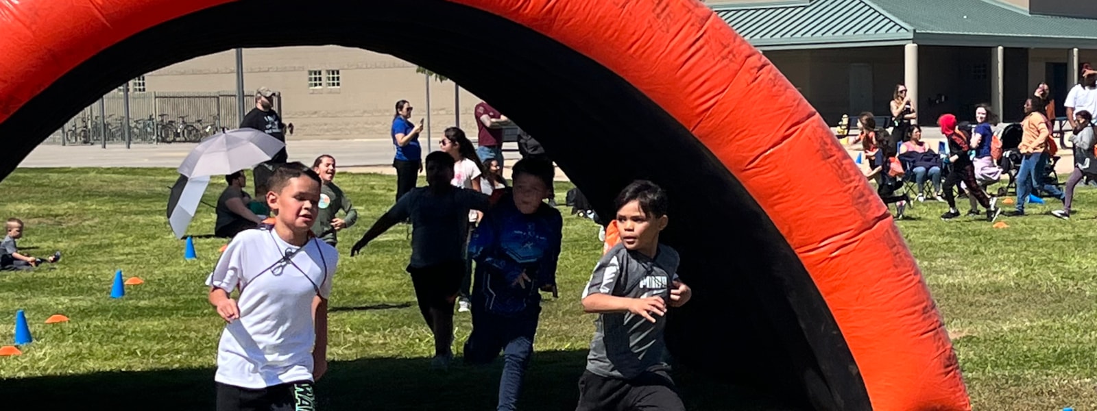 students at Fun Run