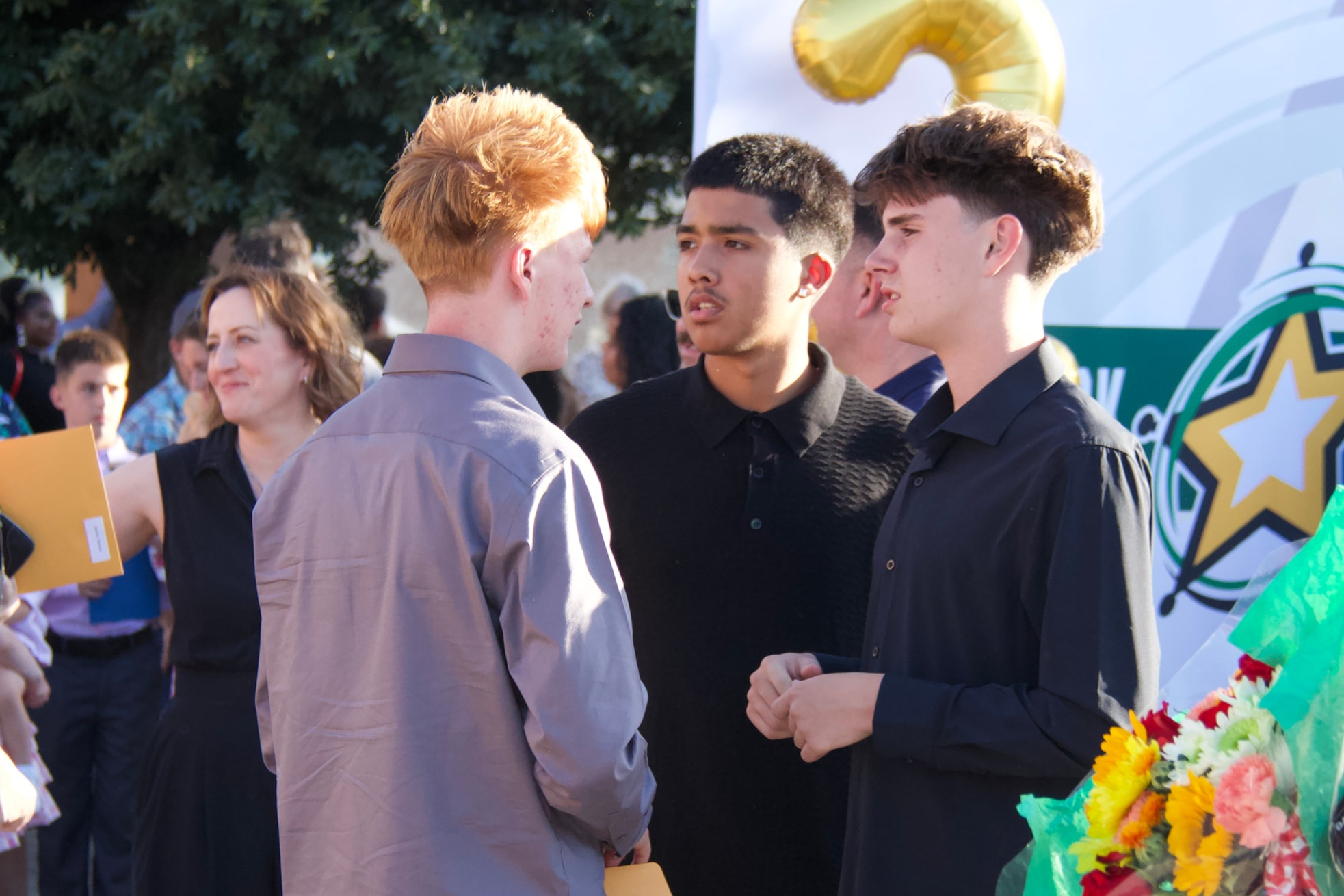 students at 8th grade Promotion