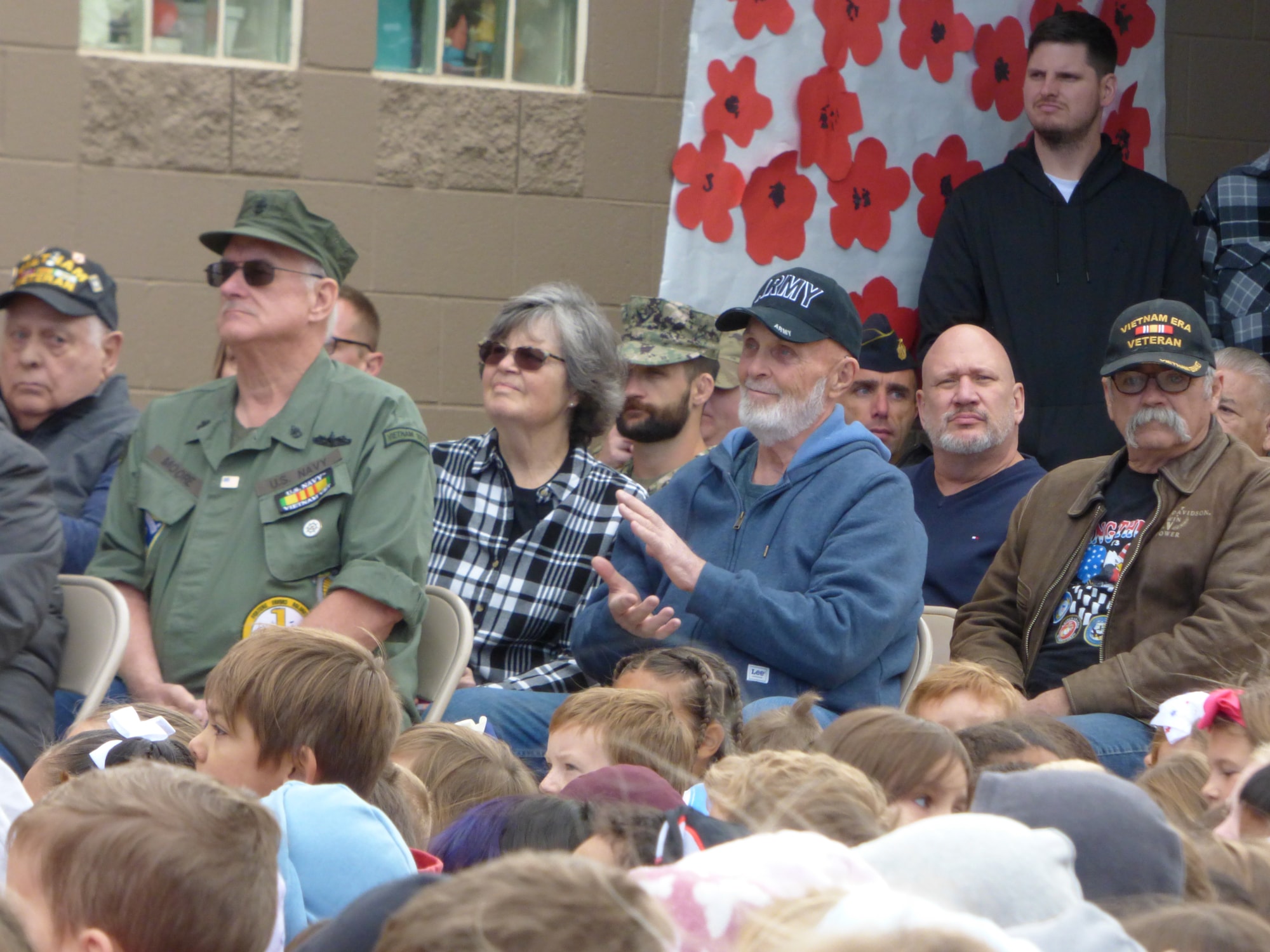 students with Veterans and Active Service Men and Women