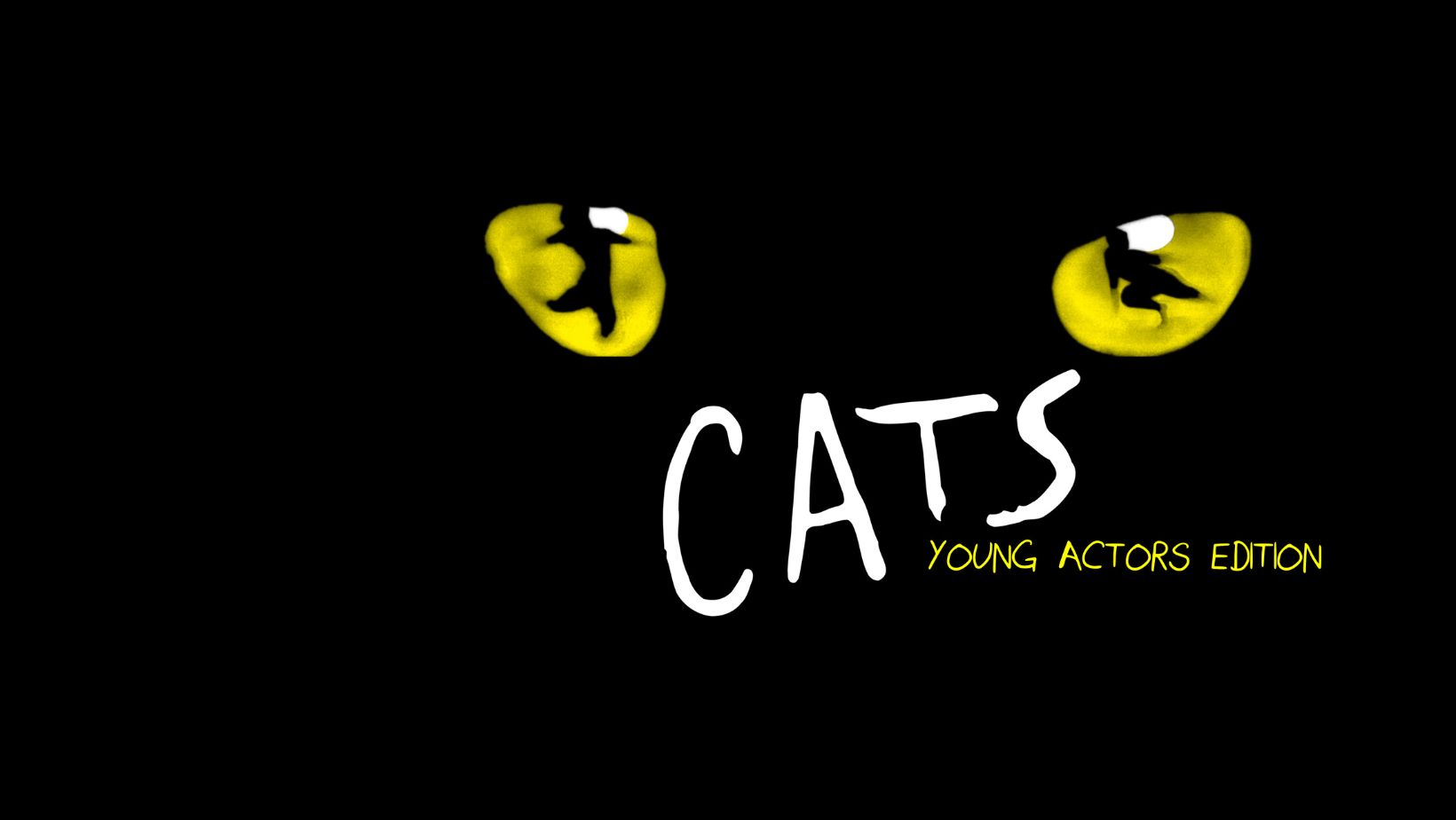 Cat eyes with words Cats, Young Actors Edition