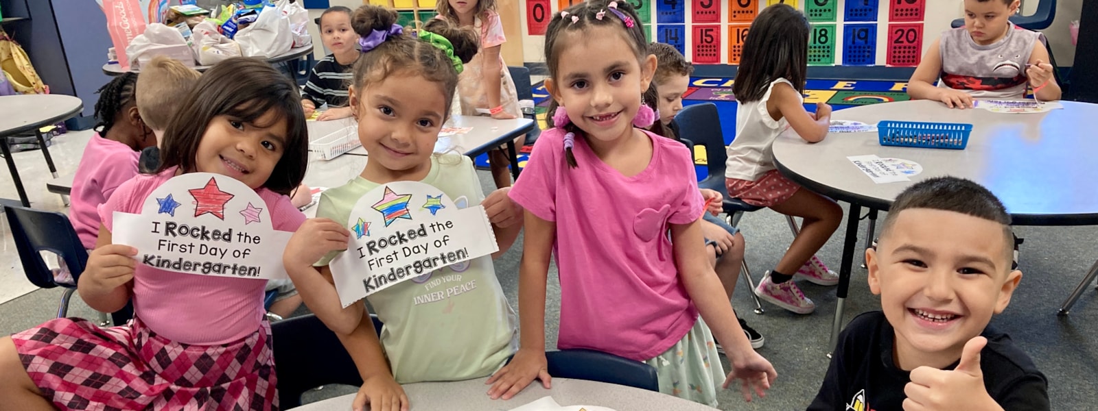 young children smiling