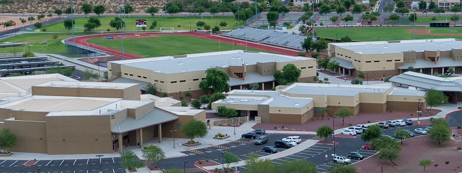 overhead view of Shadow Ridge High School