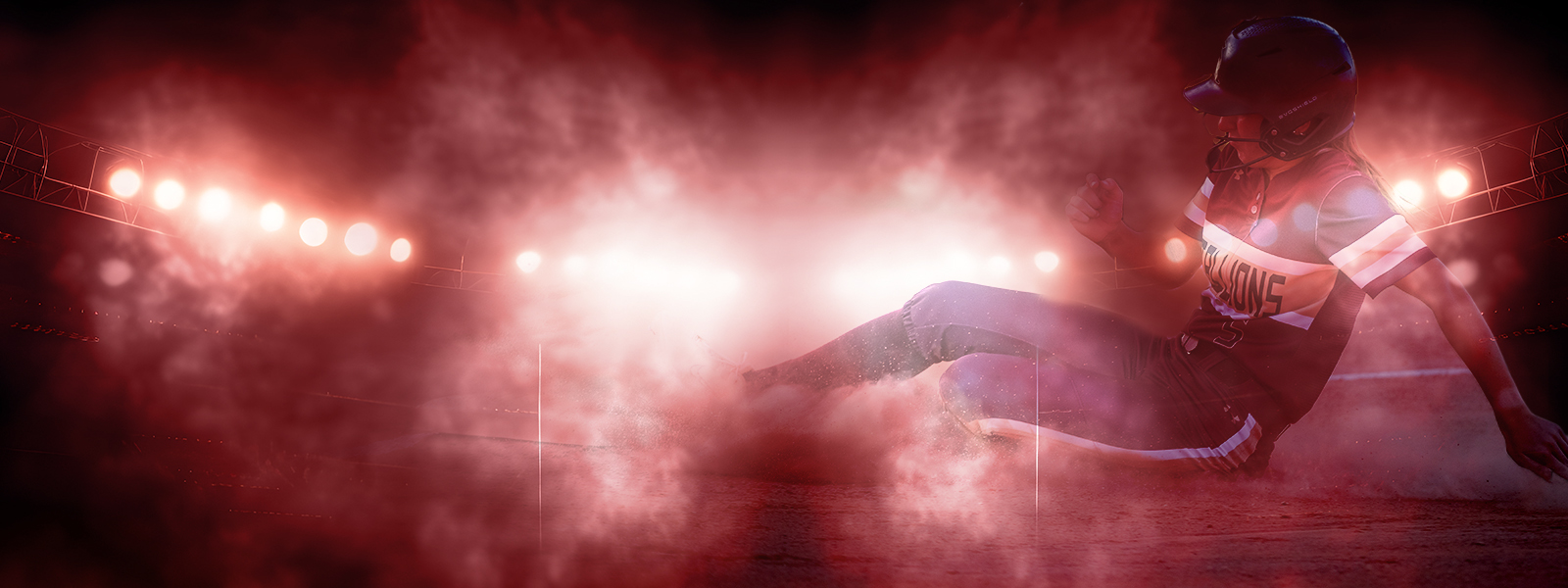 photo of athlete sliding in softball 