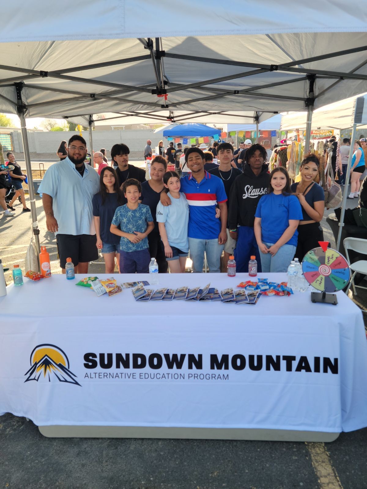 Sundown students at a blood drive