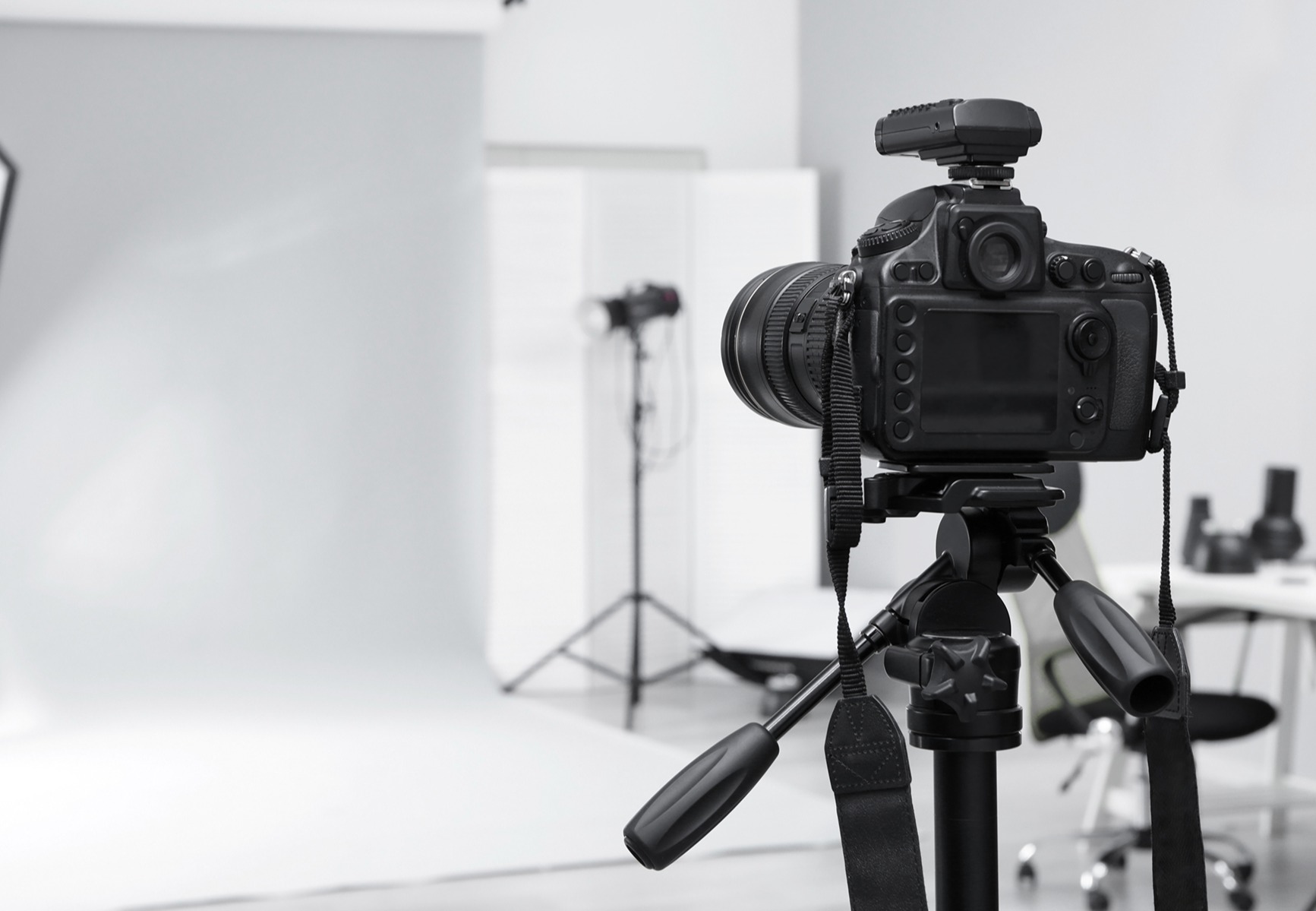 photo studio with camera