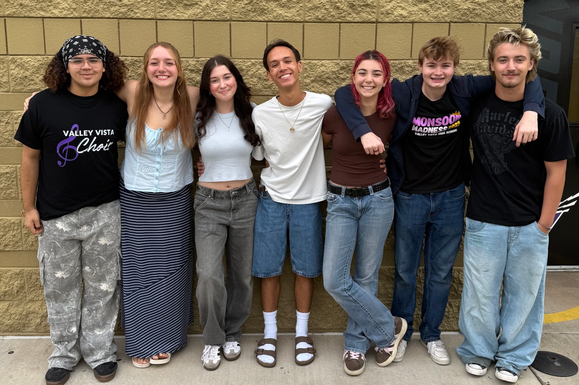 students smiling for camera
